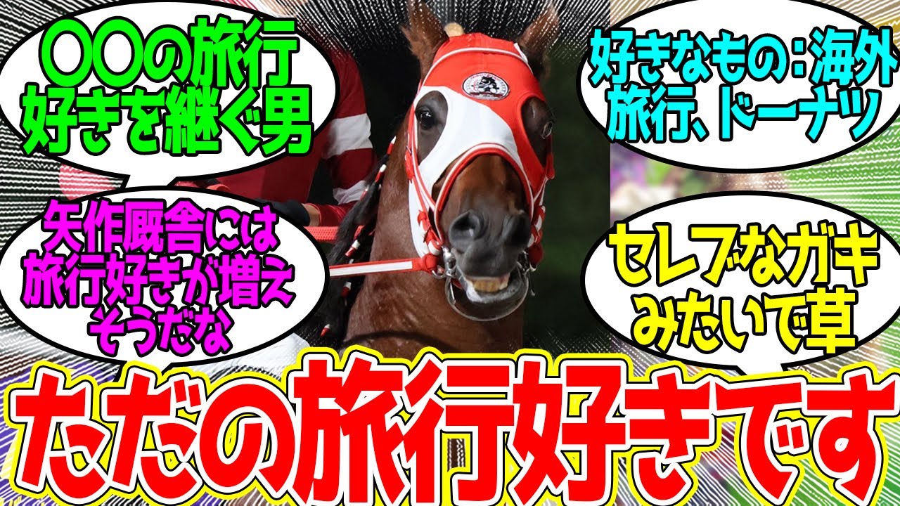 フォーエバーヤング ← 海外遠征と分かってウキウキな模様に対するみんなの反応！【競馬 の反応集】