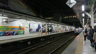 E351系特急スーパーあずさ32号(12B)32M  八王子駅入線