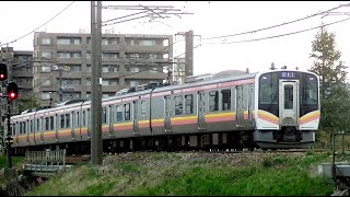 E129系B6編成　信越本線上り普通426M　吉田→新潟→長岡