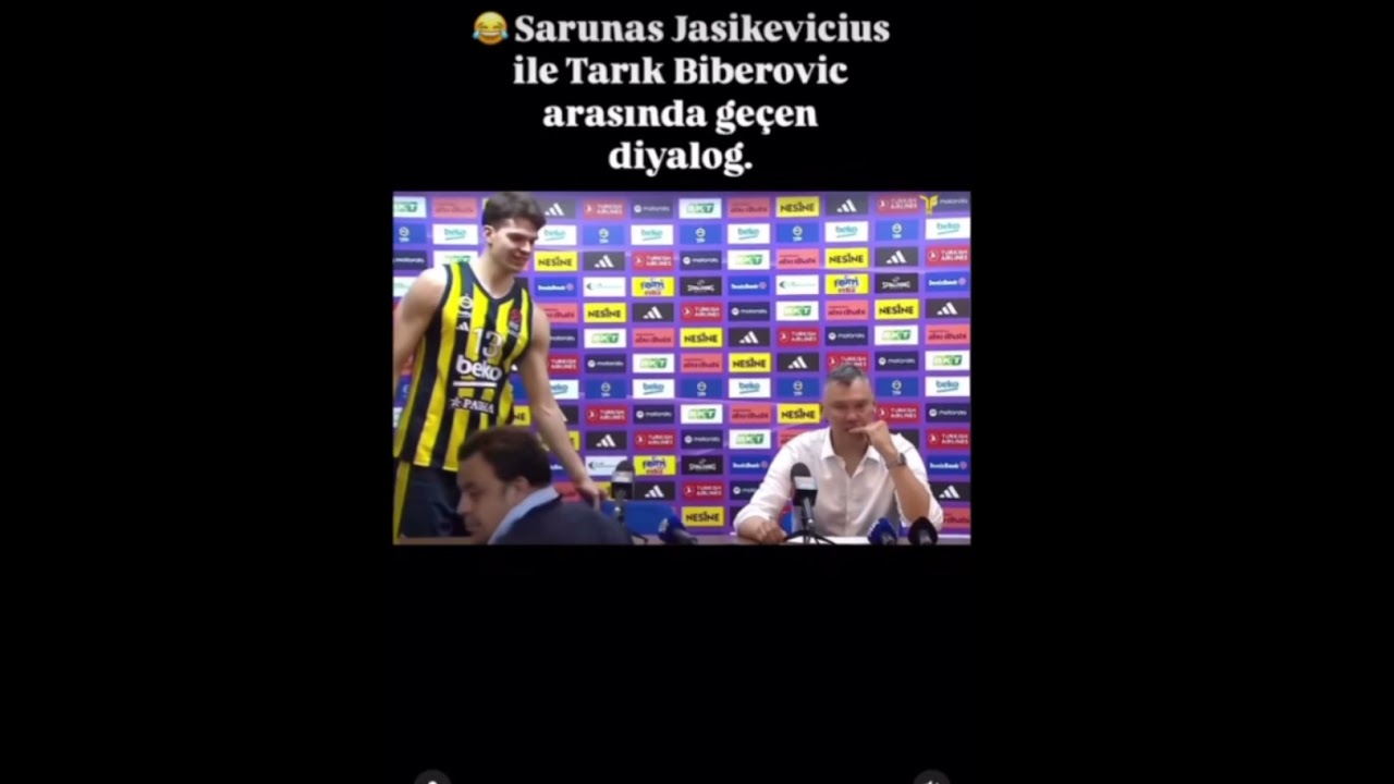 Sarunas Jasikevicius Tarık Biberoviç 🤣🤣 