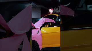 Hello Kitty Lamborghini Urus Wrapped in Strawberry Milk PPF 🩷