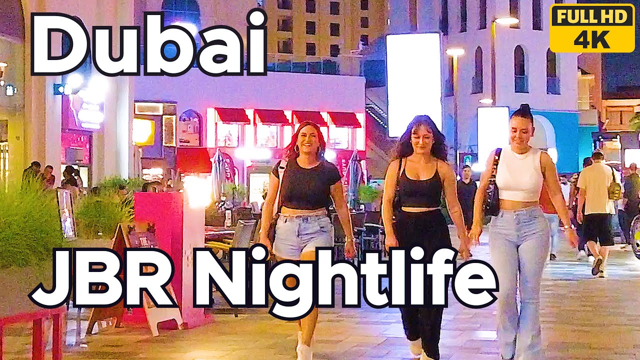 Dubai (JBR) Jumeirah Beach Residence Nightlife 4K Jomas YouTube