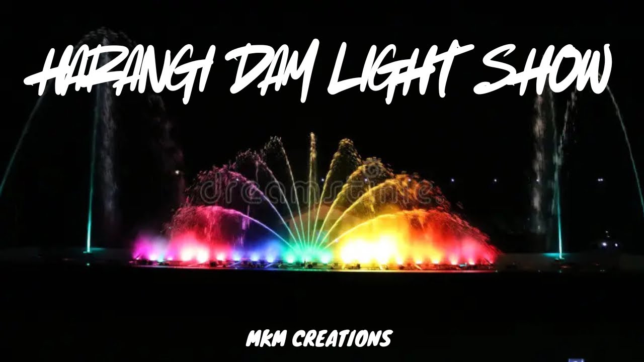 Harangi dam water show & Light show 