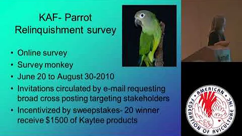 Parrot Relinquishment Survey of 2010 | Speaker: Su...