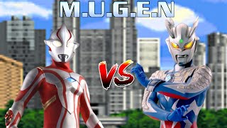 Mebius Tokusatsu Vs Zero Tokusatsu M.i.g Ultraman Mugen Battle