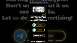 Pumped Hyped Tokens Early Introduction Bep20 Presale Approx 2 Days Low Supply Nfts Much More