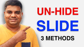 How to UnHide a Slide in PowerPoint (PPT)