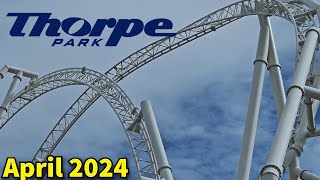 Thorpe Park Trip April 2024 Hyperia Construction Accessibility & Ride POVs