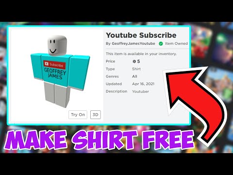 Roblox How To Make Your Own Shirt - (Free No Premium) 2021 - Youtube