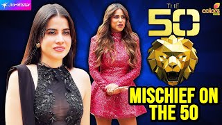 Mischief Makers Nia Sharma & Urfi Javed Fire On The 50 Sets Jiohotstar Colors Tv