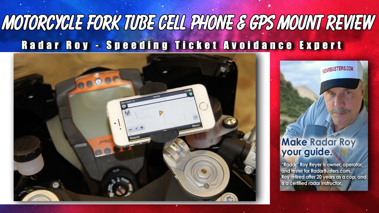 Обзор крепления для мобильного телефона и GPS-навигатора на вилку мотоцикла
