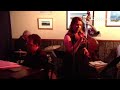 #LDnews Nicole Roberts sings with swing ensemble at the Timbers. Andy Roberts on piano.
