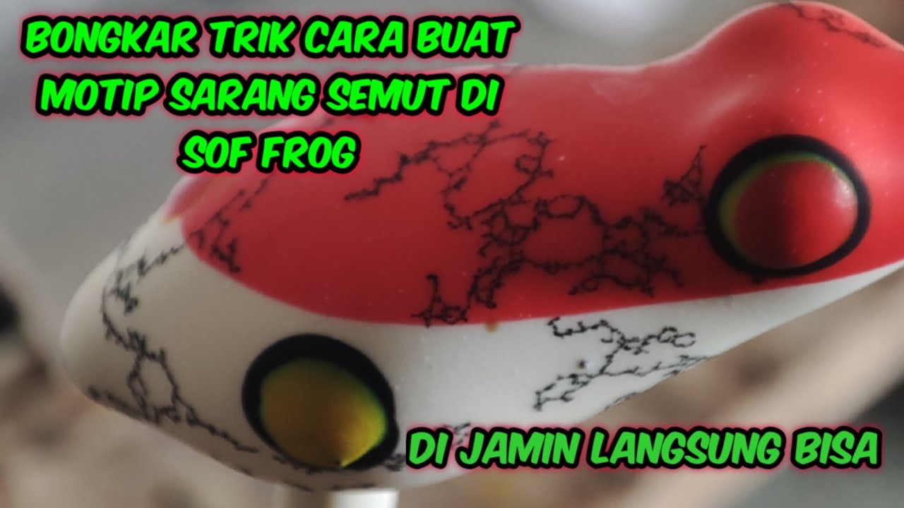 ternyata ini triknya!!tutorial membuat motif sarang semut di sof frog
