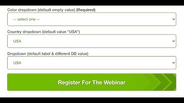 Webinar registration fields with dropdowns - WebinarIgnition a WordPress Webinar plugin