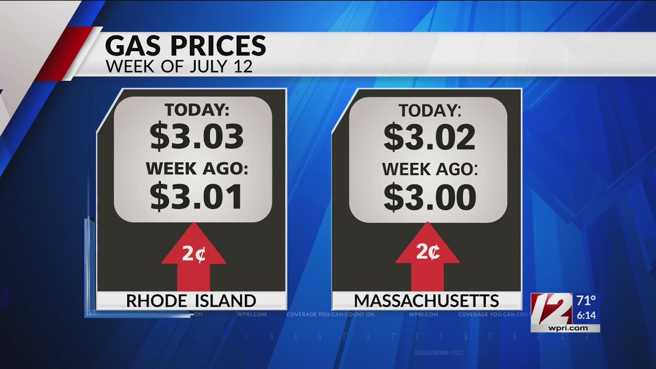 Average price of gas in Rhode Island still on the rise YouTube