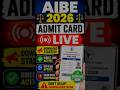👉AIBE 2026 Admit Card LIVE 🔥 Download Started | Direct Link Active #lawshorts #aibe2026