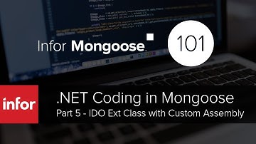 Infor Mongoose: .NET Coding Part 5 - Building an IDO Extension Class with a Custom Assembly