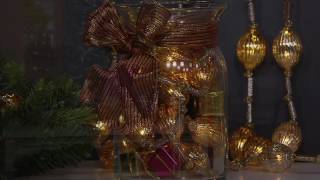Kringle Express 6' Illuminated Mercury Glass Light Strand with Timer on QVC