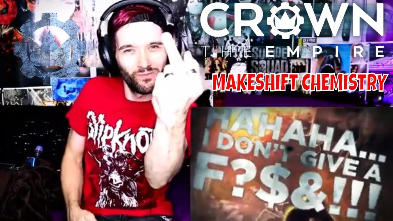 CROWN THE EMPIRE - MAKESHIFT CHEMISTRY (REACTION) - YouTube
