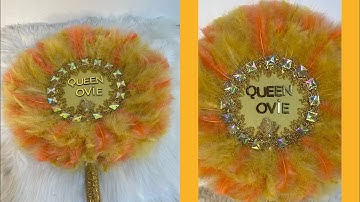 Hand fan Alphabet and cover materials