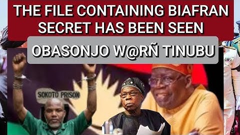 THE FILE CONTAINING BIAFRAN SECRET DISAPPEARED MYSTÉRĪØÙSLY FROM MY HE OBASONJO DROP BØMB