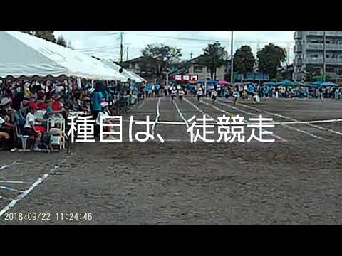 小学校で初の運動会　徒競走