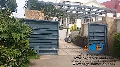 Motorized Electric Sliding Gate Automation System | Automatic Remote Control Sliding Gate Opener