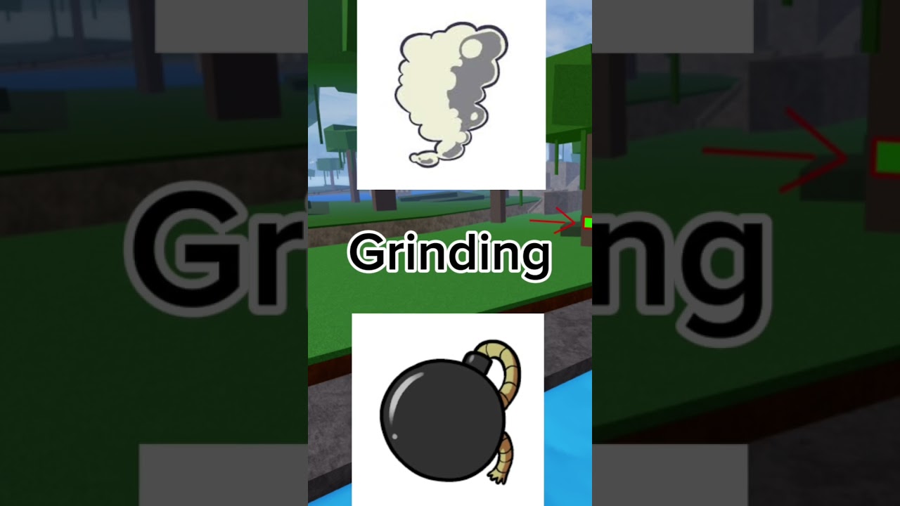 Smoke vs Bomb fruit in Blox Fruits..(Roblox)