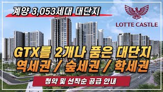 계양 3,053세대 대단지 청약일정 안내 및 선착순 공급