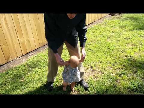 Ellie learning to walk