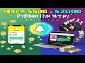 Make $500 - $2,000/Month with Snapchat & Promeet Live!