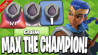 Collecting 3 Runes of Dark Elixir to Max the Royal Champion!