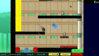 Sticky Ninja Academy | Level 2 Pacifist | 17.240s (WR) | Speedrun