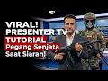 VIRAL! Detik-Detik Presenter TV Iran Pegang Senjata Saat Siaran Live!