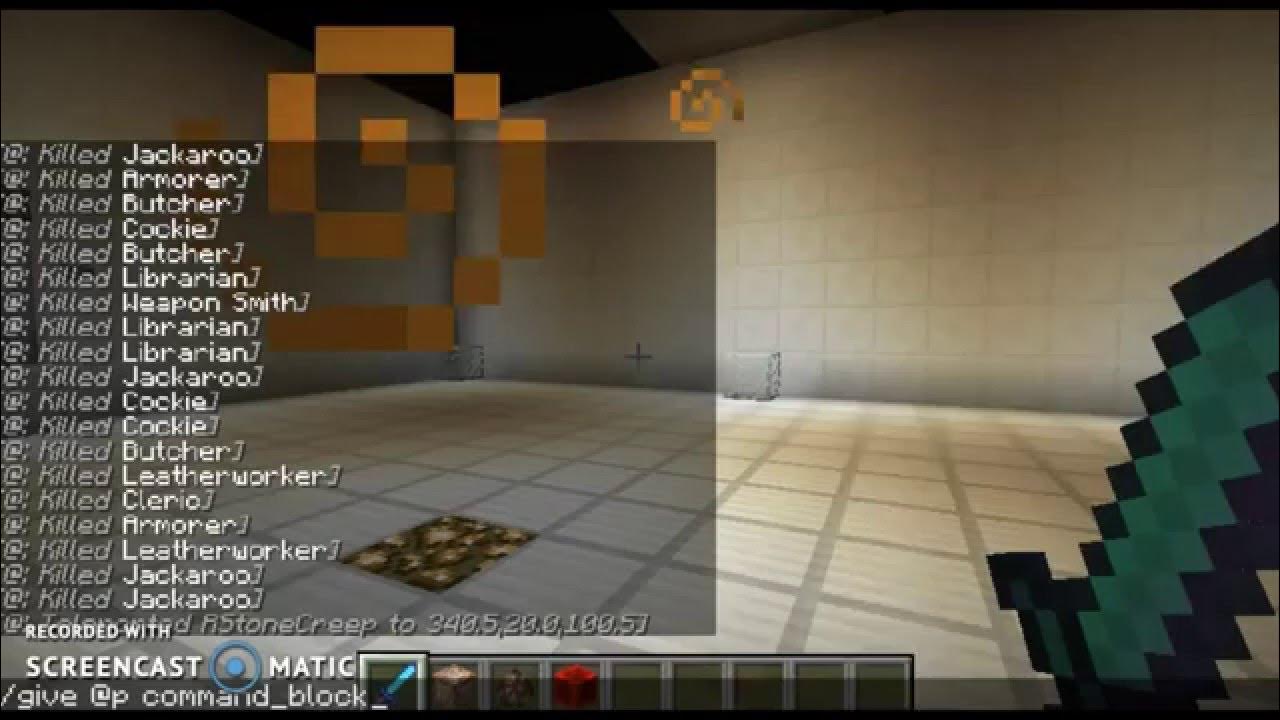 HOW TO KILL ONLY VILLAGERS IN ONE GO... TRC Tuturials 1 Minecraft