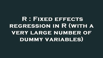 R : Fixed effects regression in R (with a very large number of dummy variables)