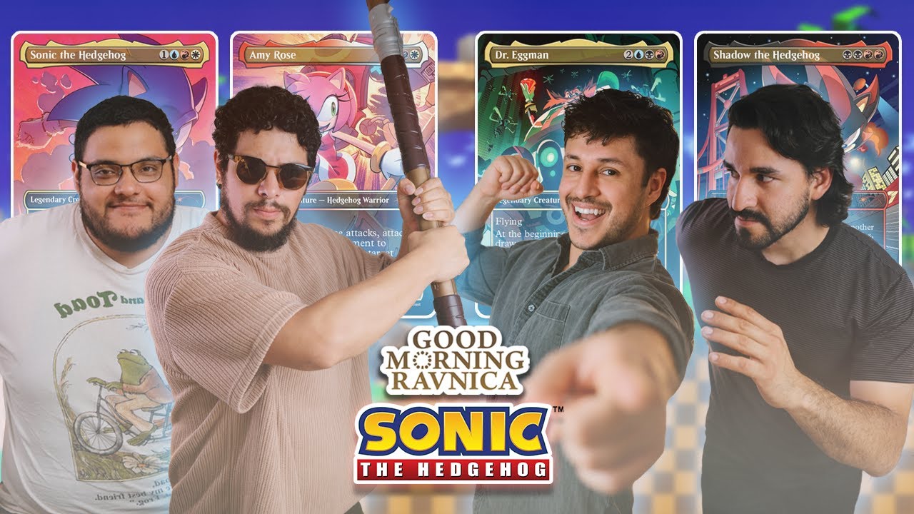 SONIC CARDS = CHAOTIC GAME?! | Sonic vs. Amy vs. Dr. Eggman vs. Shadow | #mtg MTG Commander Gameplay thumbnail