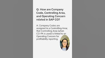 SAP CO Explained: Company Code vs Controlling Area vs Operating Concern #interview