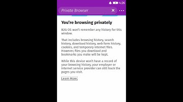 Firefox OS 2.2 Private Browsing