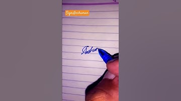 Signature Anshuman name #calligraphy #signature #shorts #viral