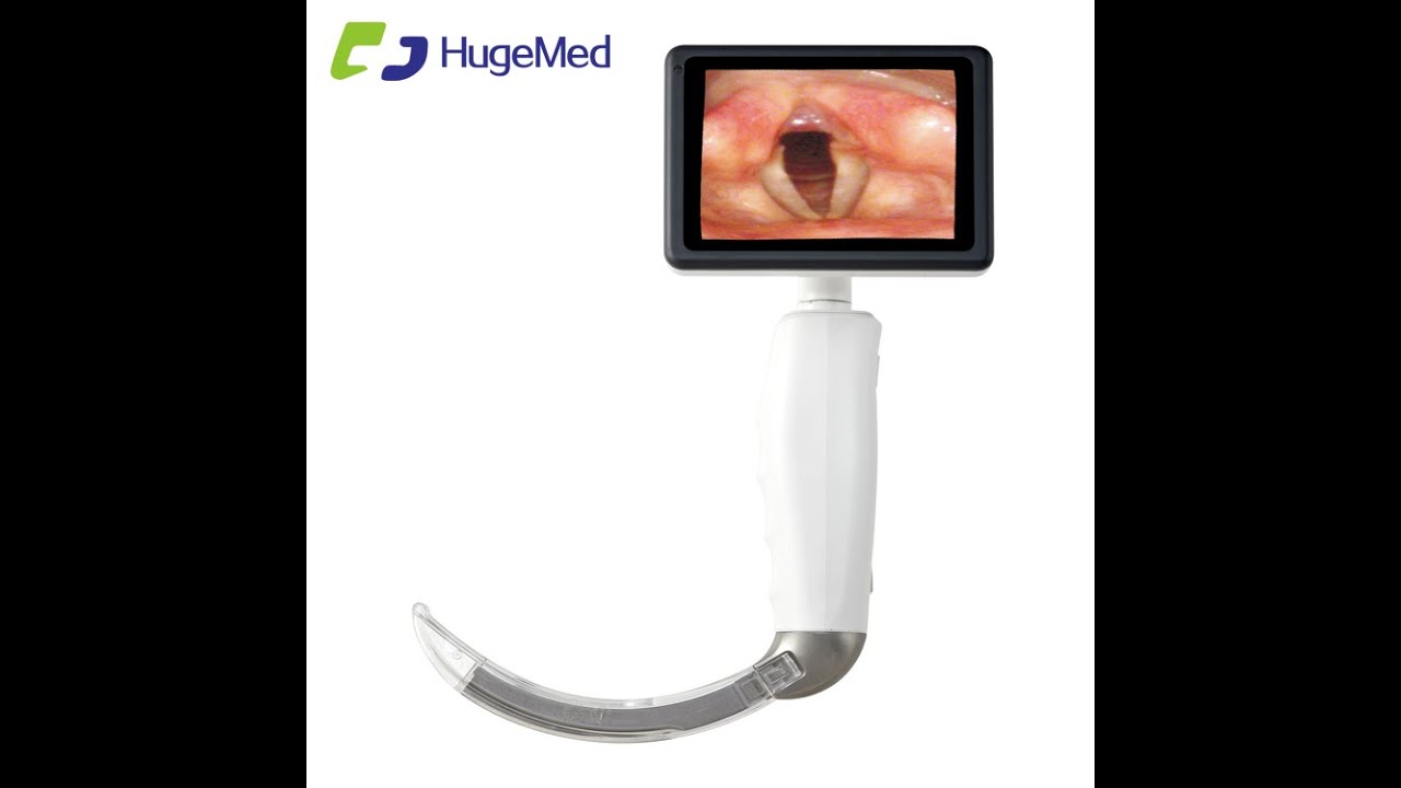 HugeMed VL3D disposable video laryngoscope YouTube