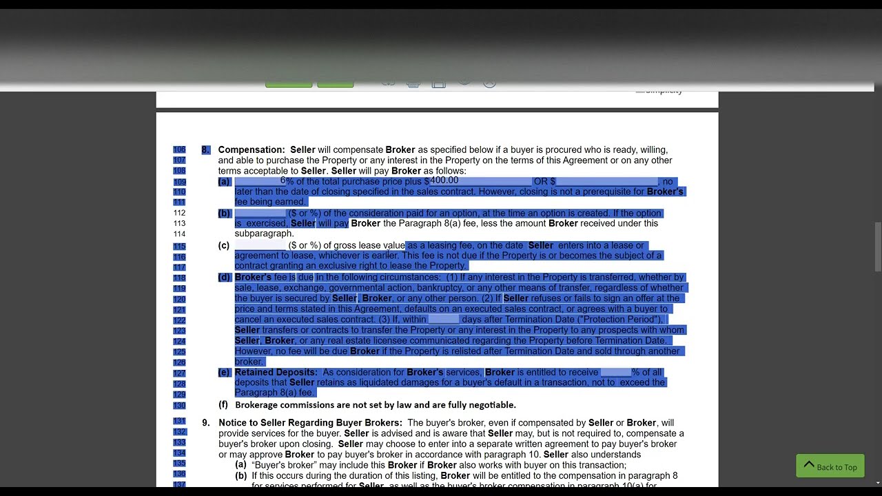 НОВОЕ Соглашение о листинге с эксклюзивным правом продажи 2024 г. Обновленный договор листинга с ...