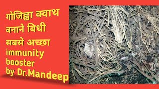 गजहव कवथ इमयनट बढन वल कढ Kwath Immunity Booster Kada ..Useful In Covid 19