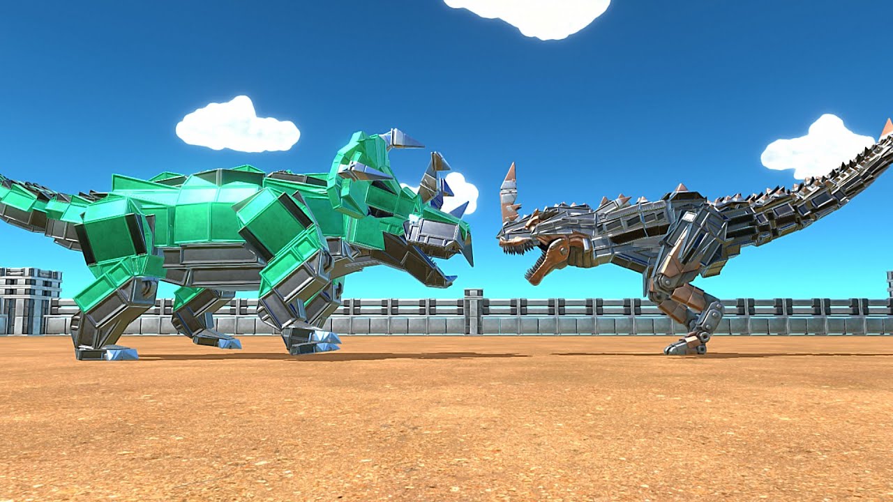 Hexanoceratops VS  Workshop Units - Age of Warbots