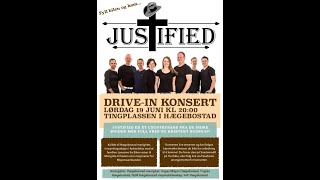 Justified drive-in konsert på Kollemo 19.juni 2021