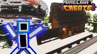 I Built a 2000+ BLOCK RAILROAD in Minecraft Create