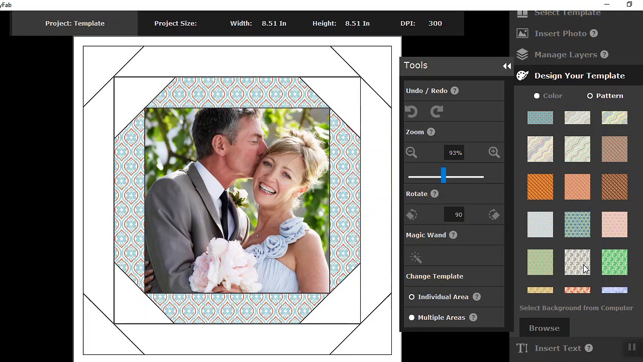 easyFab Design Studio--Templates Quilt Block