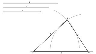 Scalene triangle given its sides