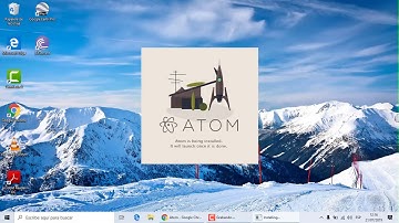 Como Instalar XAMPP y el editor de código ATOM en Windows 10 2019