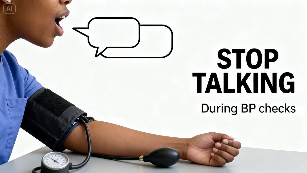 Why Talking During a Blood Pressure Check Changes the Reading